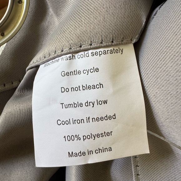 NWT Jinchan Gray Silver Curtains, Set of 2 🦋 - Picture 5 of 6